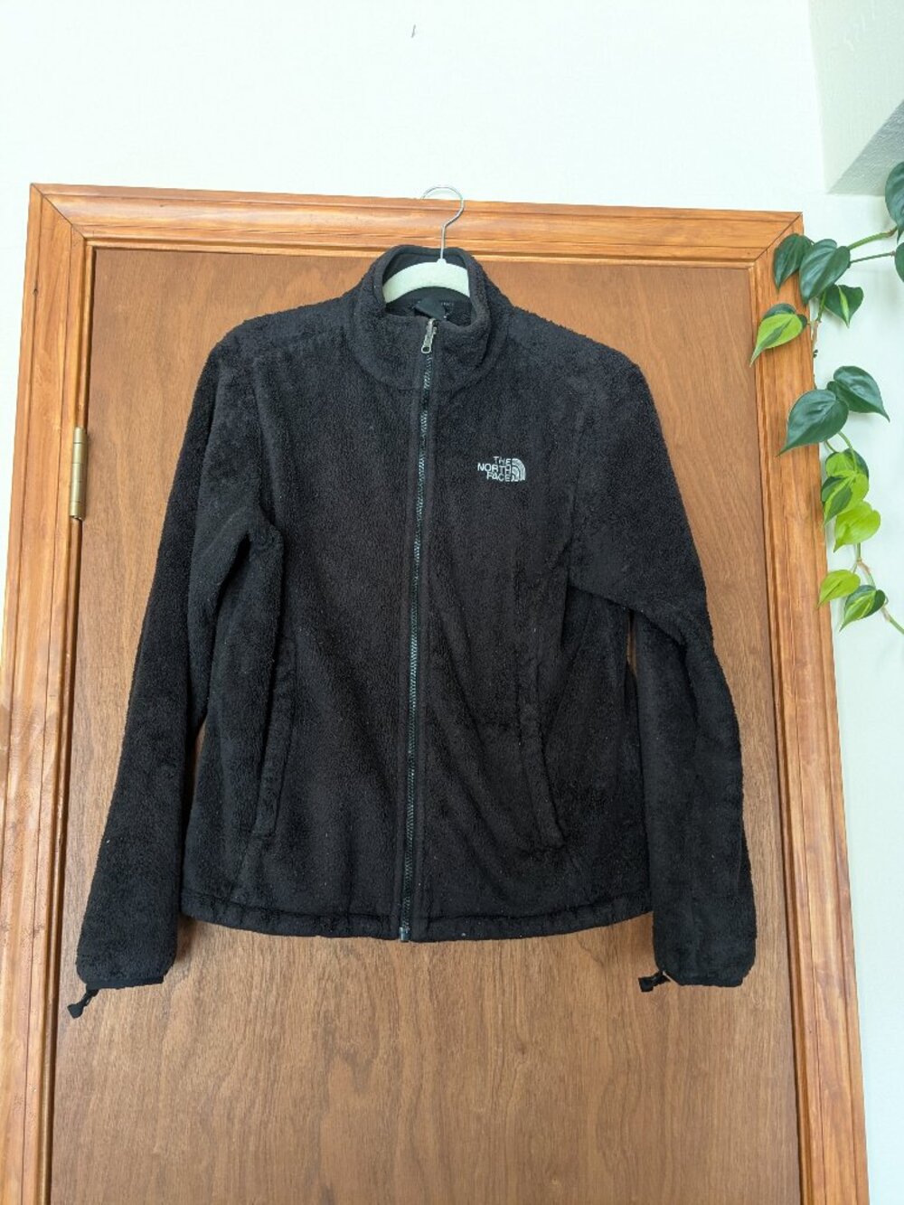 North Face Fleece Zip Hoodie Black